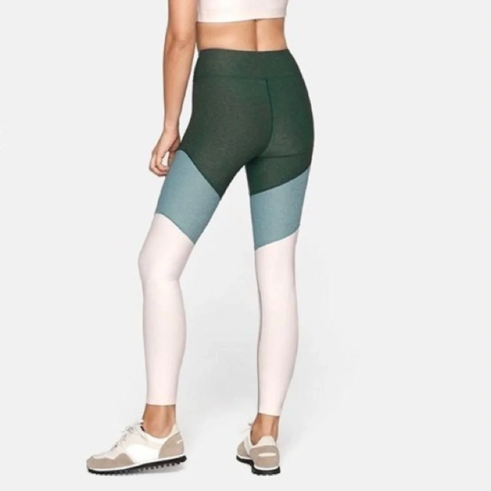 Outdoor Voices Spring 7/8 Color-block Leggings - Hunter/Slate/Ballet - Picture 2 of 7